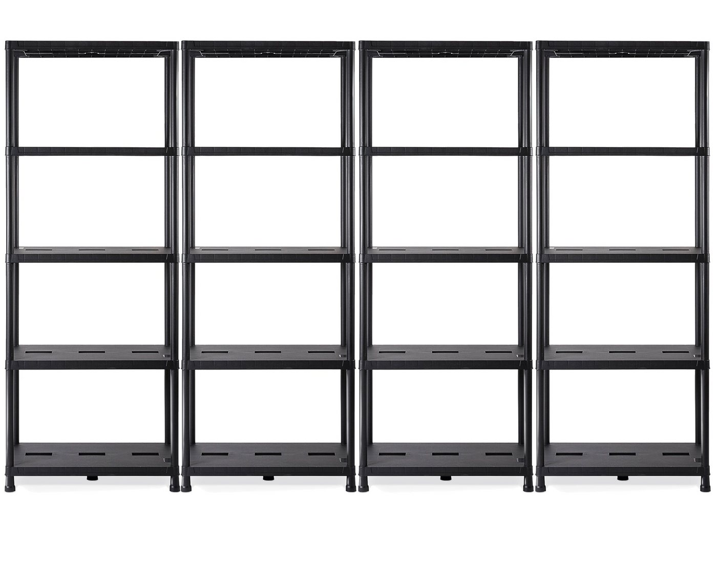 ONDIS24 Steckregal Lagerregal, 71 x 35 x 180 (H) cm, Steckregal, Kunststoffregal, 4-tlg., 15 Zoll Schwerlastregal, bis zu 180 kg belastbar von ONDIS24