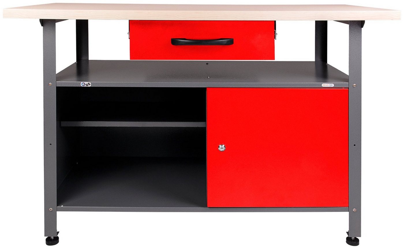 ONDIS24 Werkbank Klaus, (Set), höhenverstellbar, ca. 120 x 60 x 85 cm von ONDIS24