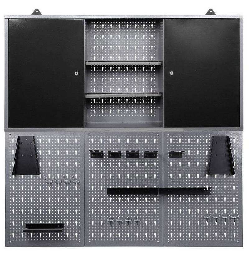 ONDIS24 Werkzeugschrank Werkstatt-Wandschrank Joku 120cm mit 2 Fachböden Lochwand inkl. 50 teiliges Hakensortiment ONDIS24 Werkzeugschrank Werkstatt-Wandschrank Joku 120cm mit 2 Fachböden Lochwand inkl. 50 teiliges Hakensortiment von ONDIS24