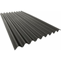 Bitumenwellplatte Base 200 x 85,5 cm 2,6 mm schwarz Dachpappe & Bitumen - Onduline von ONDULINE
