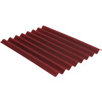 Bitumenwellplatte Easyline 100 x 76 cm 2,6 mm rot Dachpappe & Bitumen - Onduline von ONDULINE