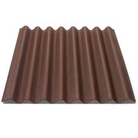 Easyline Dachplatte Wandplatte Bitumenwellplatten Wellplatte 1x0,76m - braun - Onduline von ONDULINE
