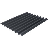 Onduline - Bitumenwellplatte Easyline 100 x 76 cm 2,6 mm schwarz Kunststoffbedachung von ONDULINE
