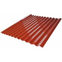 Haved -Platten in Glasfaser 120x210 cm rot oder grün für externe Abdeckungen Ondulins - red von ONDULINE