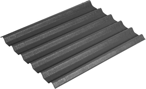 Onduline–EASYFIX COMPACT Dachplatten Bitumenwellplatten Schwarz-Trapez-Dachsystem einfach zu Verlegen-Dachmaterial wetterfest&langlebig–im Außenbereich–1000x820mm (anthrazit grau, 0,62 m²) von ONDULINE