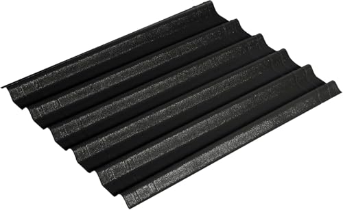 Onduline–EASYFIX COMPACT Dachplatten Bitumenwellplatten Schwarz-Trapez-Dachsystem einfach zu Verlegen-Dachmaterial wetterfest&langlebig–im Außenbereich–1000x820mm (schwarz, 0,62 m²) von ONDULINE