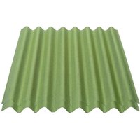 Onduline - Easyline Dachplatte Wandplatte Bitumenwellplatten Wellplatte 2x0,76m² - grün von ONDULINE