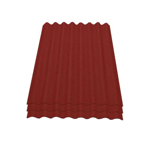 Onduline Easyline Dachplatte Wandplatte Bitumenwellplatten Wellplatte 3x0,76m² - rot von ONDULINE