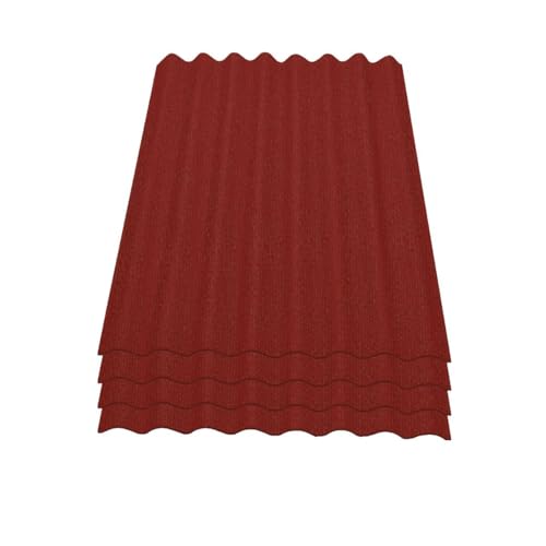 Onduline Easyline Dachplatte Wandplatte Bitumenwellplatten Wellplatte 4x0,76m² - rot Onduline Easyline Dachplatte Wandplatte Bitumenwellplatten Wellplatte 4x0,76m² - rot von ONDULINE