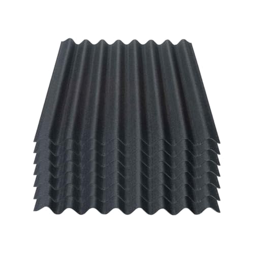 Onduline Easyline Dachplatte Wandplatte Bitumenwellplatten Wellplatte 7x0,76m² - schwarz Onduline Easyline Dachplatte Wandplatte Bitumenwellplatten Wellplatte 7x0,76m² - schwarz von ONDULINE