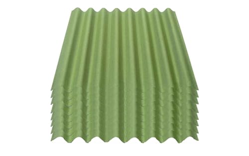 Onduline Easyline Dachplatte Wandplatte Bitumenwellplatten Wellplatte 8x0,76m² - grün Onduline Easyline Dachplatte Wandplatte Bitumenwellplatten Wellplatte 8x0,76m² - grün von ONDULINE