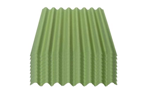 Onduline Easyline Dachplatte Wandplatte Bitumenwellplatten Wellplatte 9x0,76m² - grün Onduline Easyline Dachplatte Wandplatte Bitumenwellplatten Wellplatte 9x0,76m² - grün von ONDULINE