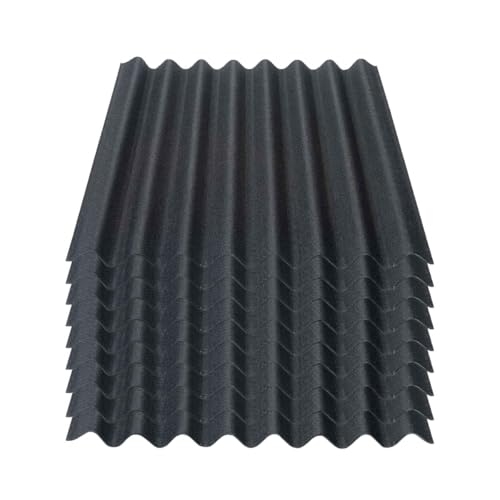 Onduline Easyline Dachplatte Wandplatte Bitumenwellplatten Wellplatte 9x0,76m² - schwarz Onduline Easyline Dachplatte Wandplatte Bitumenwellplatten Wellplatte 9x0,76m² - schwarz von ONDULINE