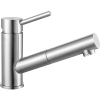 Onece - Küchenarmatur ausziehbar Spültischarmatur aus Edelstahl gebürstet, 150° drehbar Wasserhahn Küche Mischbatterie Einhebelmischer Hochdruck Onece - Küchenarmatur ausziehbar Spültischarmatur aus Edelstahl gebürstet, 150° drehbar Wasserhahn Küche Mischbatterie Einhebelmischer Hochdruck von ONECE