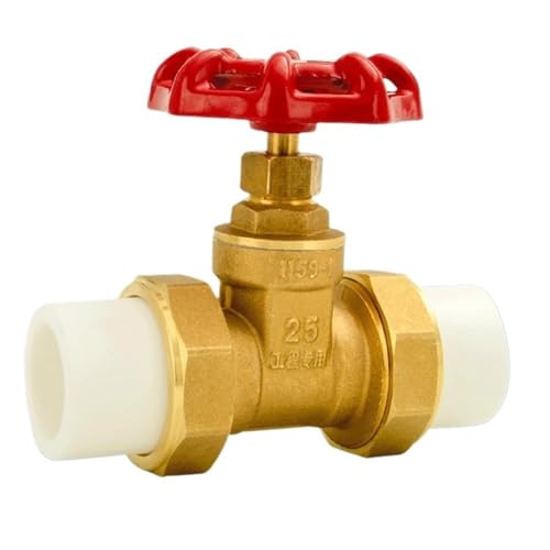 ONECMN Messing Union Schieber PPR Rohr PE Rohr Wasserhahn Wasserleitung Ventilschalter DN25/DN20 DN32 DN40(DN25Grau) von ONECMN