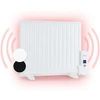 Wallander Ölradiator 600W LED-Display Wochentimer weiß von ONECONCEPT