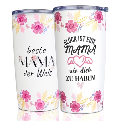 ONEHAUS Geschenke für Freundin, Mama, Weiblich, Thermobecher Edelstahl Kaffeebecher to go Becher mit Deckel 600ml (20 OZ, Mama Geschenke) ONEHAUS Geschenke für Freundin, Mama, Weiblich, Thermobecher Edelstahl Kaffeebecher to go Becher mit Deckel 600ml (20 OZ, Mama Geschenke) von ONEHAUS