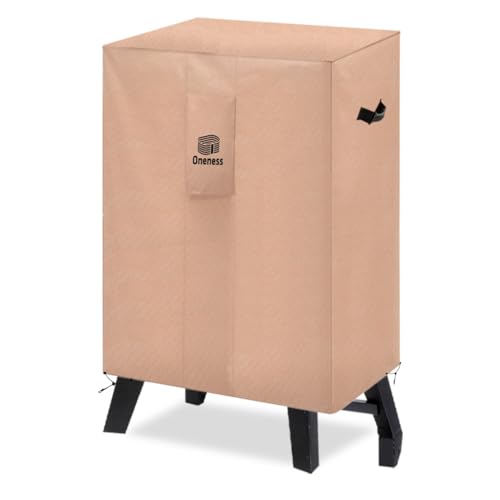 Oneness Robuste, wasserdichte Smokerabdeckung für 71,1 x 58,7 x 107,7 cm große Grills – passend für Masterbuilt ThermoTemp XL Propangas-Smoker, wetterfester Outdoor-Grillschutz von ONENESS