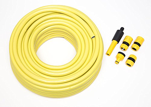 1 x 10 m langer gelber Profi-Gartenschlauch mit Knickschutz von ONESTOPDIY.COM