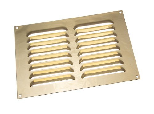 1 x 22,9 x 15,2 cm große, polierte Messing-Lüftungsgitter-Abdeckung 1 x 22,9 x 15,2 cm große, polierte Messing-Lüftungsgitter-Abdeckung von ONESTOPDIY.COM