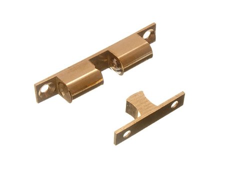1 x 60 mm Messing und Edelstahl Doppelkugelschnäpper Schrankriegel: sicher und klassisch von ONESTOPDIY.COM