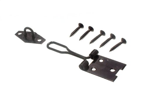 HASP und Klammer-Set, Draht-Typ, 75 mm, Schwarz, 24 Stück von ONESTOPDIY.COM