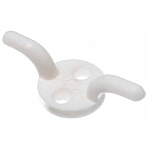 Klampe Haken Roman Blinde Cord Haken weiße Kunststoff- 50Mm 2 Inch (Packung mit 20) von ONESTOPDIY.COM