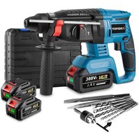 Onevan - SDS-Max 850W Bohrhammer – 26mm Akku-Bohrhammer – mit 2 Batterie und Ladegerät + Zubehörset von ONEVAN