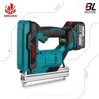 Onevan - Brushless Electric Nailer 2Gears Cordless 422J Nailer For Makita 18V Battery Li-Ion Power Tools (mit zwei Batterien) von ONEVAN