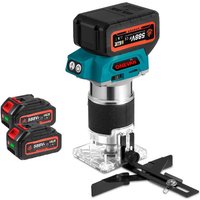 Onevan - 700W Oberfräse Kantenfräse 10000-30000 U/min Tischfräsmaschine Fräsmaschine Holz mit 2 Batterie Onevan - 700W Oberfräse Kantenfräse 10000-30000 U/min Tischfräsmaschine Fräsmaschine Holz mit 2 Batterie von ONEVAN