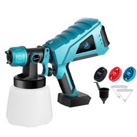 Onevan - Elektrisches Farbspritzgerät 800w 1000ml - Spritzwerkzeug für makita 18v Blau mit 2Akku 388vf von ONEVAN