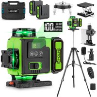 Laser-Nivellier-LCD-Display, Bluetooth-Grünstrahl-Kreuzlinien-Fliesenwerkzeug, 360° horizontal/vertikal, mit 100-cm-Nivellierstativ von ONEVAN