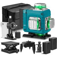 Onevan - Laser-Nivelliergerät 4 x 360°, 4D 16 Laserlinien, selbstnivellierendes Kreuznivelliergerät – 25 m mit 2 Batterie – LK-811 von ONEVAN