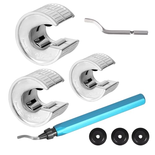 ONEVAN Rohrabschneider Set 3-teilig - Kupferrohrschneider 15mm 22mm 28mm, Universal Rohrschneider für Kupfer Aluminium Kunststoffrohr, Pipe Cutter Werkzeug Sanitär Heizung ONEVAN Rohrabschneider Set 3-teilig - Kupferrohrschneider 15mm 22mm 28mm, Universal Rohrschneider für Kupfer Aluminium Kunststoffrohr, Pipe Cutter Werkzeug Sanitär Heizung von ONEVAN