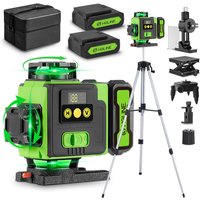 Onevan - Selbstnivellierendes Laser-Nivellier-LCD-Display, Bluetooth-Grünstrahl-Kreuzlinien-Fliesenwerkzeug, 360° horizontal/vertikal, Fernbedienung von ONEVAN