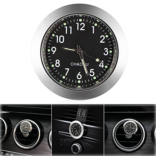 ONEVER Auto Uhr, Auto Air Vent Quarzuhr Mini Fahrzeug Armaturenbrett Uhr, 1,4"Durchmesser von ONEVER