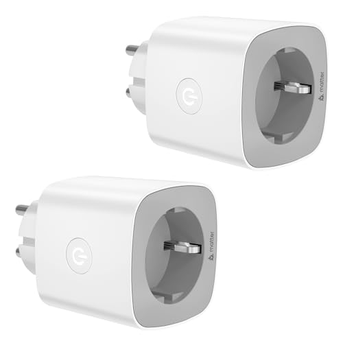 ONEWISH Smart WLAN Steckdose, 2,4 GHz, Kompatibel mit Apple HomeKit, Alexa, Google Home, 2er-Pack von ONEWISH