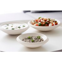 Keramik-Portion in Off-White Gesetzt. Servieren Platter Set, Housewarminggeschenk, Hochzeitsgeschenk, Salatschale, Side Aufgetischt, Gewürze, Saucen von ONEandMANY