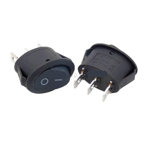 10 STÜCKE 2 Position 3 Pins Mini Oval Wippschalter Schwarz EIN-AUS AC 6A 250 V 10A 125 V for Wasserkocher Druckschalter 10 STÜCKE 2 Position 3 Pins Mini Oval Wippschalter Schwarz EIN-AUS AC 6A 250 V 10A 125 V for Wasserkocher Druckschalter von ONGCPQPEO