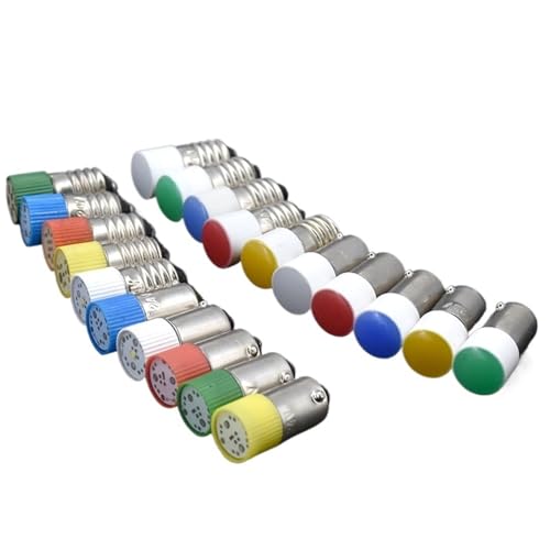 10 stücke XB2 XB4 push button schalter led-lampe 12V 24V 220V rot grün gelb blau weiß(Each color 2pcs,TYPE 3_12V) von ONGCPQPEO