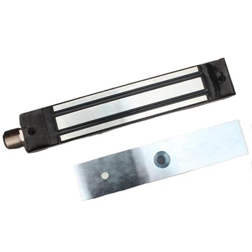 280 kg wasserdichtes Magnetschloss, DC 12 V 24 V, kein Ausfall, sicheres intelligentes elektromagnetisches Schloss, ZL-Halterung for Holztürschloss, Metalltür(280kg lock and ZL) von ONGCPQPEO
