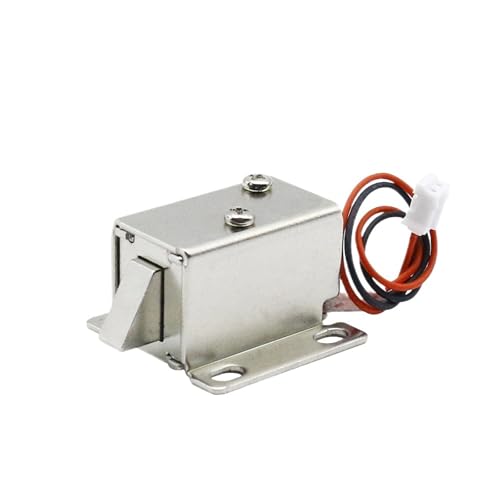 DC6v12v kleines elektromagnetisches Magnetschloss Riegelschloss Zugangskontrolle elektrisches Schloss Mini-Türschloss Türschloss (LD-0627 6V) von ONGCPQPEO