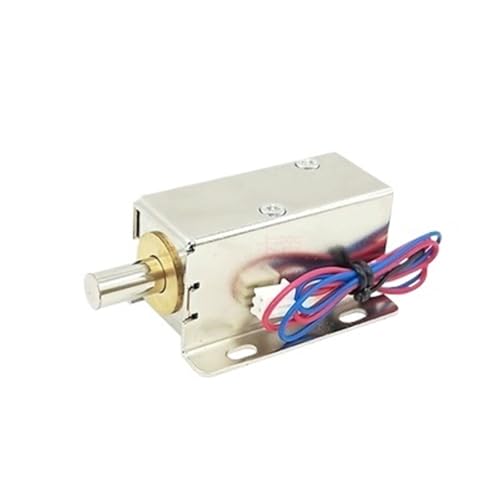 Elektrisches Schloss mit rundem Kopf 12 V kleines elektrisches Schloss 24 V elektromagnetischer Verriegelungsmotor Teleskopschloss für Schrank elektrisches Schloss für Schublade (DC24V Input) von ONGCPQPEO