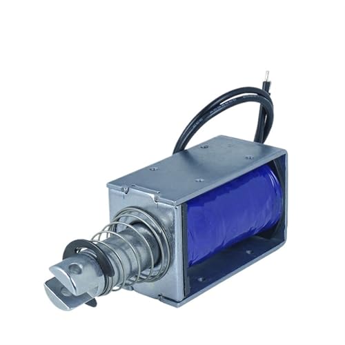 Elektromagnet zum Schieben und Ziehen, elektromagnetisch, DC12V24V, maximale Saugkraft 74 N(LY019 DC12V3A) von ONGCPQPEO