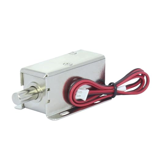 Elektromagnetisches Schloss 12 V 24 V elektrisches Steuerschloss Elektromagnetischer Verschluss LY01 Elektronisches Schloss Kleiner Elektromagnetischer Schubstange (LY01A DC12V 1.2A) von ONGCPQPEO