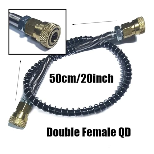 Hochdruckpumpe Macroline Fernschlauchleitung M10*1 Pneumatik Luftbefüllung Nylon Zubehör(50cm 2 QD) von ONGCPQPEO