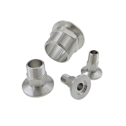 KF16 KF25 KF40 Vakuum 1/4 "1/2" 1 "NPT Außengewinde Edelstahl Flansch Rohr Hex Rohr Fitting(KF40,1") von ONGCPQPEO
