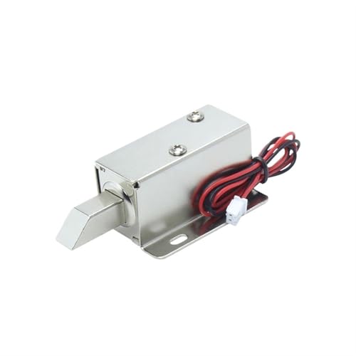Kleines elektrisches Schloss, elektromagnetisches Schloss mit verlängerter Zunge DC 12 V, Hub 10 mm (DC24V4A) von ONGCPQPEO