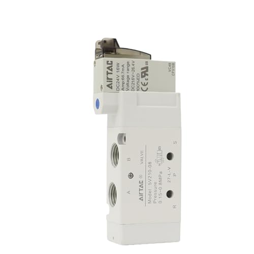Magnetventil 5V210-08 5V110-06/310-10 Zwei-Positionen-Fünf-Wege-Umkehrventil Luftventil DC24V(5V310-08 AC220V) von ONGCPQPEO