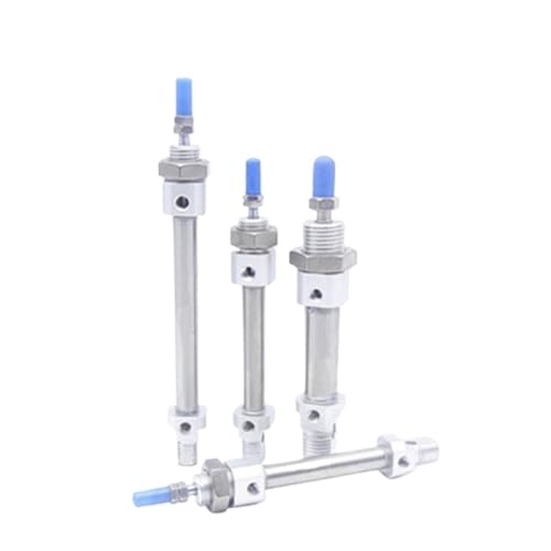 Mini-Luftzylinder, MI-Serie, Bohrung: 10 mm, MI10, Edelstahl, Mini-Pneumatikzylinder, 10–200 mm Hub, U-Typ(MI10X150-U,With magnet (-S)) von ONGCPQPEO